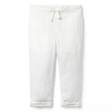 Linen-Cotton Cuffed Trouser