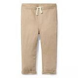 Linen-Cotton Cuffed Trouser