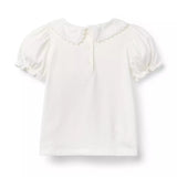 Collared Puff Sleeve Top