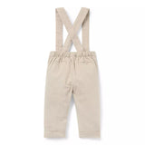 Baby Linen-Cotton Suspender Trouser