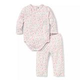 Baby Floral Pointelle Wrap Matching Set