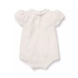 Baby Textured Striped Playsuit