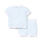 Baby Textured Striped Matching Set