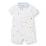 Baby Bunny Collared Pique Playsuit