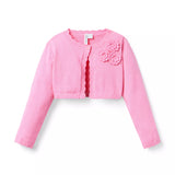 Crochet Flower Cropped Cardigan