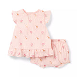Baby Giraffe Floral Matching Set