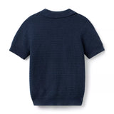 Textured Knit Polo