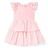 Ribbed Ruffle Dress