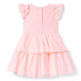 Ribbed Ruffle Dress