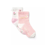 Baby Floral And Duck Sock 2-Pack