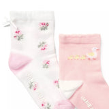 Baby Floral And Duck Sock 2-Pack