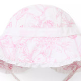 Baby Bunny Toile Sun Hat