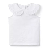 Eyelet Collar Top