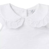 Eyelet Collar Top