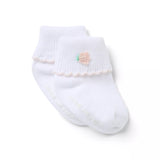 Baby Flower Foldover Sock