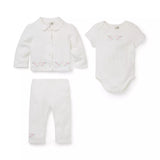 Baby Embroidered Floral 3-Piece Set