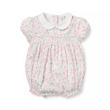 Baby Floral Pointelle Smocked Playsuit