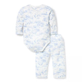 Baby Farm Animal Toile Wrap Matching Set