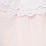 Baby Gingham Eyelet Collar Matching Set
