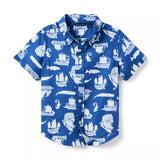 Pirate Ship Linen-Cotton Shirt