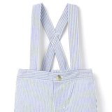Baby Striped Seersucker Suspender Trouser