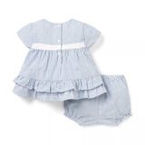 Baby Striped Seersucker Matching Set