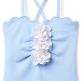 Recycled Rosette Scalloped Swimsuit