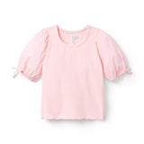 Ribbed Puff Sleeve Top