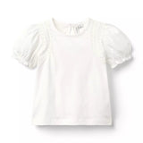 The Classic Crochet Trim Top