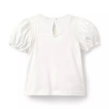 The Classic Crochet Trim Top