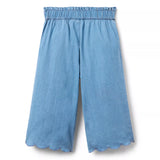 Chambray Scalloped Trouser