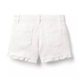 Denim Eyelet Trim Short