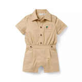 The Safari Twill Baby Romper
