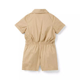 The Safari Twill Baby Romper