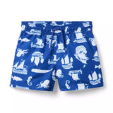 Recycled Pirate Ship Swim Trunk