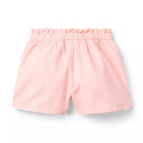 Lace Trim Canvas Short