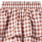 Gingham Tiered Skirt