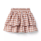 Gingham Tiered Skirt