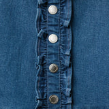 The Chambray Ruffle Dress
