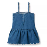 The Chambray Ruffle Dress