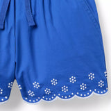 Embroidered Floral Hem Short