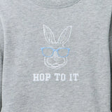 Embroidered Bunny Sweatshirt