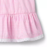 Gingham Peplum Top