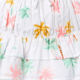 Palm Tree Ruffle Top