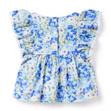 Floral Flutter Sleeve Top