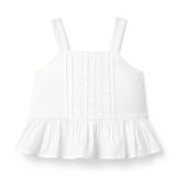 Pintuck Peplum Top