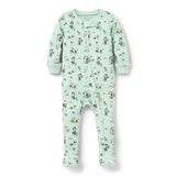 Baby Organic Cotton Peanuts Easter Footed Pyjamas