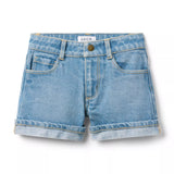 Denim Cuffed Short In Light Wash