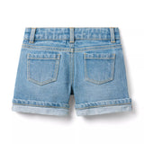 Denim Cuffed Short In Light Wash