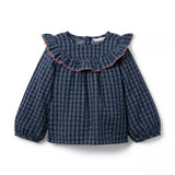 HATCH X Janie and Jack Gingham Ruffle Top